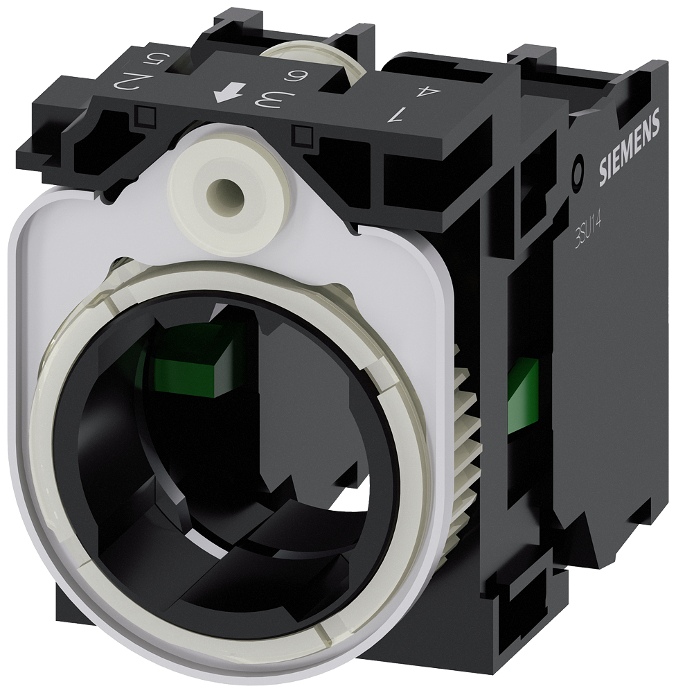 Siemens SIRIUS ACT Holder, 3-Fold, plastic, 1 NO, 1 NO, screw terminal (3SU1500-1AA10-1NA0)