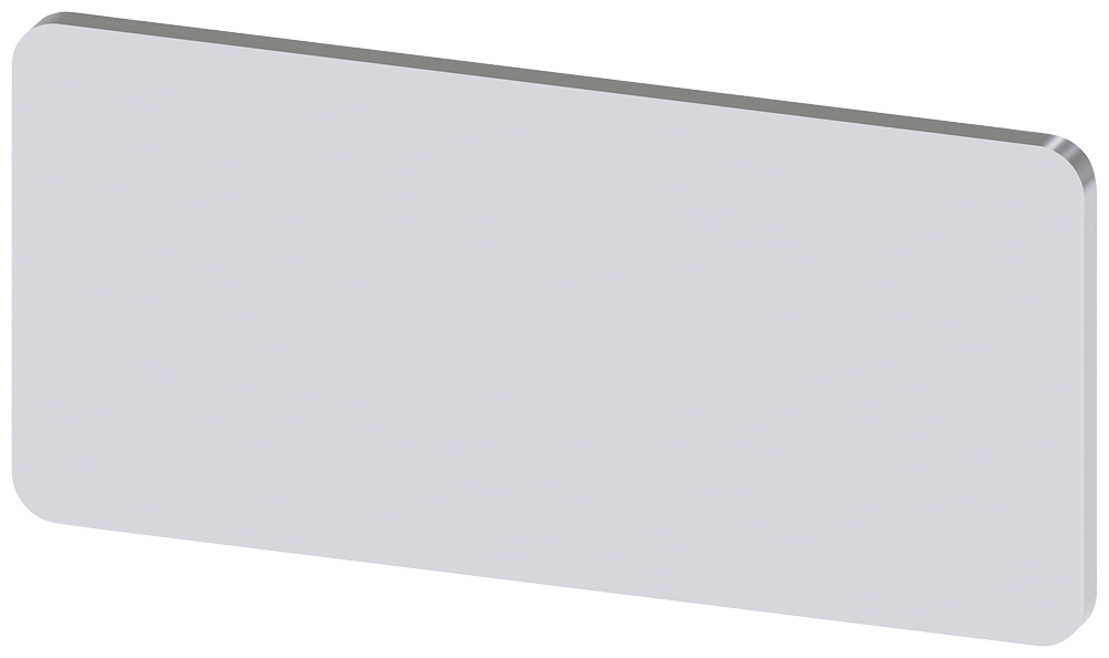 Siemens SIRIUS ACT Labeling plate for snapping on or gluing on label holder, label size 12.5X27 mm, silver label, black font, without inscription, for self-inscription (3SU1900-0AC81-0AA0)