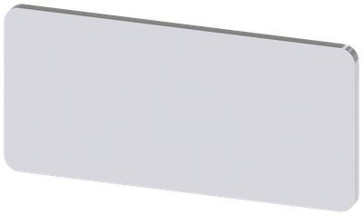 Siemens SIRIUS ACT Labeling plate for snapping on or gluing on label holder, label size 12.5X27 mm, silver label, black font, without inscription, for self-inscription