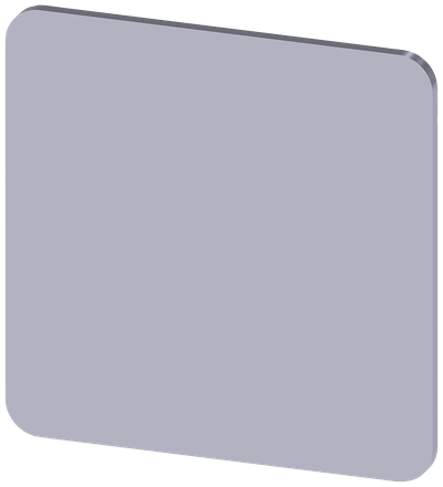 Siemens SIRIUS ACT Labeling plate for snapping on or gluing on label holder, label size 27X27 mm, silver label, black font, without inscription, for self-inscription
