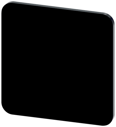 Siemens SIRIUS ACT Labeling plate for gluing on enclosure, label size 22X22 mm, black label, white font, without inscription, for self-inscription