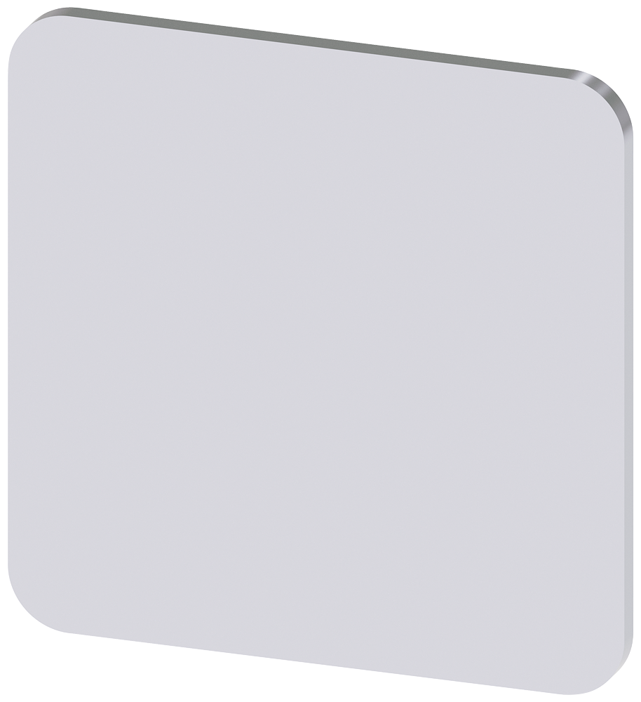 Siemens SIRIUS ACT Labeling plate for gluing on enclosure, label size 22X22 mm, silver label, black font, without inscription, for self-inscription (3SU1900-0AF81-0AA0)