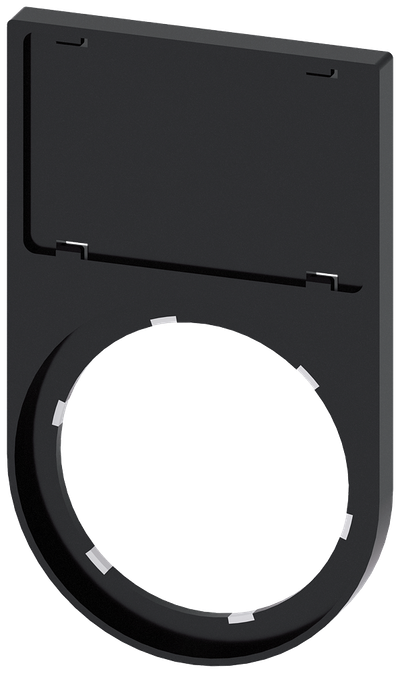 Siemens SIRIUS ACT Label Holder 22mm Flat Black for 17.5x27mm Label 3SU1900-0AS10-0AA0