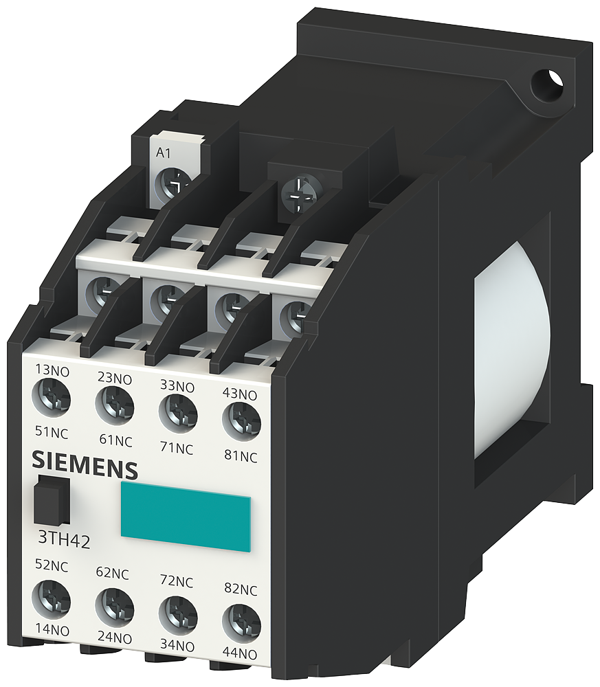 Siemens Contactor relay 44E, 4 NO + 4 NC, DC op