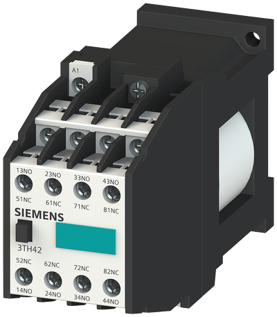 Siemens Contactor relay 44E, 4 NO + 4 NC, DC op