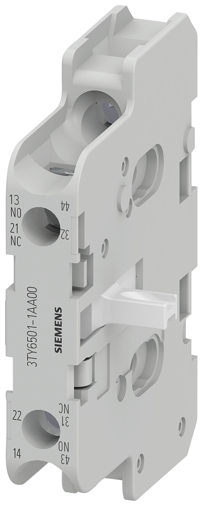 Siemens 3TY6501-1AA00 Auxiliary Contact for 3TB44-50 Contactor, Right Side