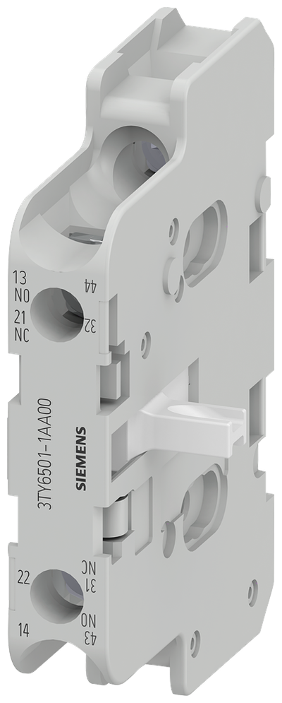 Siemens 3TY6501-1AA00 Auxiliary Contact for 3TB44-50 Contactor, Right Side