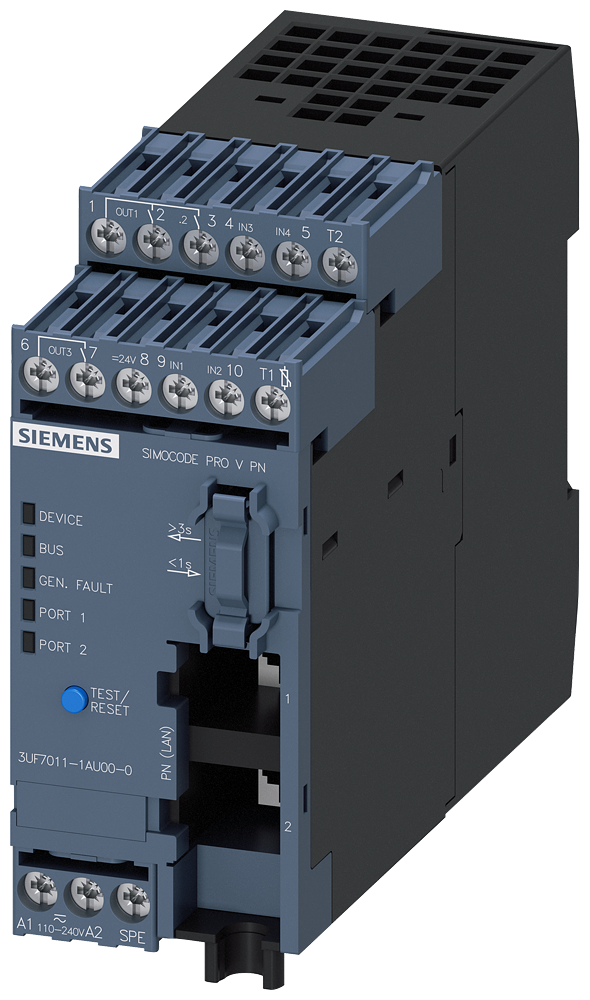 Siemens Basic unit 3 Simocode PRO PN; ETHERNET / PROFINET IO; US: AC/DC 110-240V