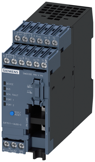 Siemens Basic unit 3 Simocode PRO PN; ETHERNET / PROFINET IO; US: AC/DC 110-240V