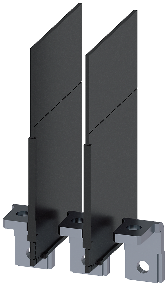 Siemens SENTRON 3VA9113-0QG00 — Copper connecting bar, angled, prepared for cable lug, 3VA10 / 3VA11