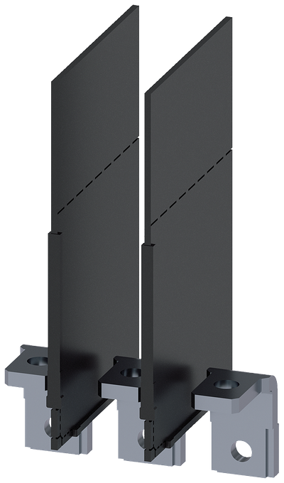 Siemens SENTRON 3VA9113-0QG00 — Copper connecting bar, angled, prepared for cable lug, 3VA10 / 3VA11