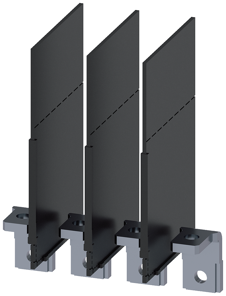 Siemens SENTRON 3VA9114-0QG00 — Copper connecting bar, angled, prepared for cable lug, 3VA10 / 3VA11