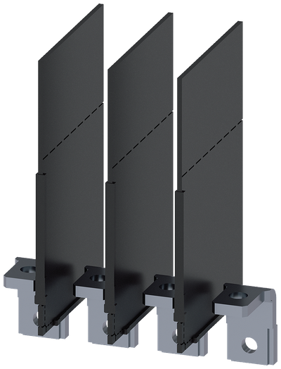 Siemens SENTRON 3VA9114-0QG00 — Copper connecting bar, angled, prepared for cable lug, 3VA10 / 3VA11