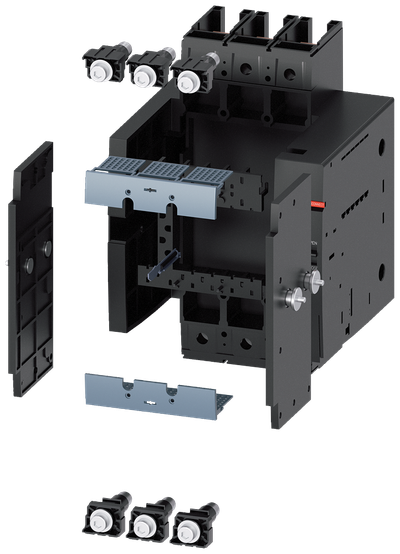 Siemens SENTRON 3VA9123-0KD00 — Draw-out base, 3-Pole, 3VA20 / 3VA21 / 3VA22