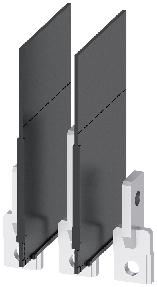 Siemens SENTRON 3VA9153-0QD00 — Copper connecting bar, 90° angled, 3VA10 / 3VA11