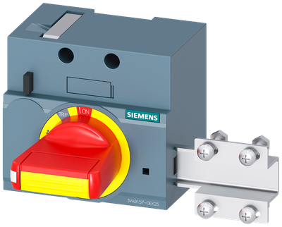 Siemens SENTRON 3VA9157-0EK25 — Front-mounted rotary operating mechanism (door-interlock), 3VA10 / 3VA11