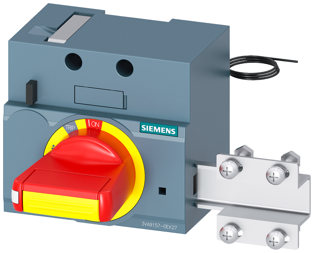 Siemens SENTRON 3VA9157-0EK27 — Front-mounted rotary operating mechanism (door-interlock), 3VA10 / 3VA11