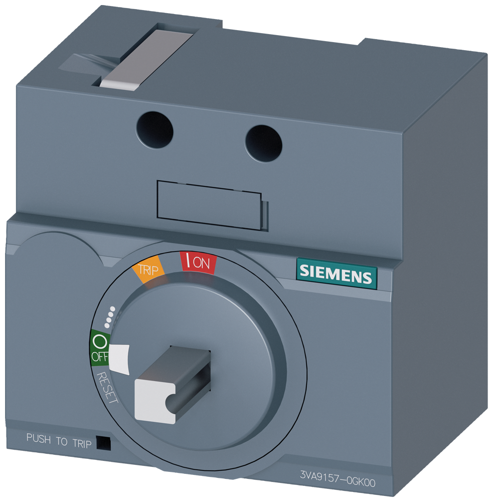 Siemens SENTRON 3VA9157-0GK00 — Front-mounted rotary operating mechanism, 3VA10 / 3VA11