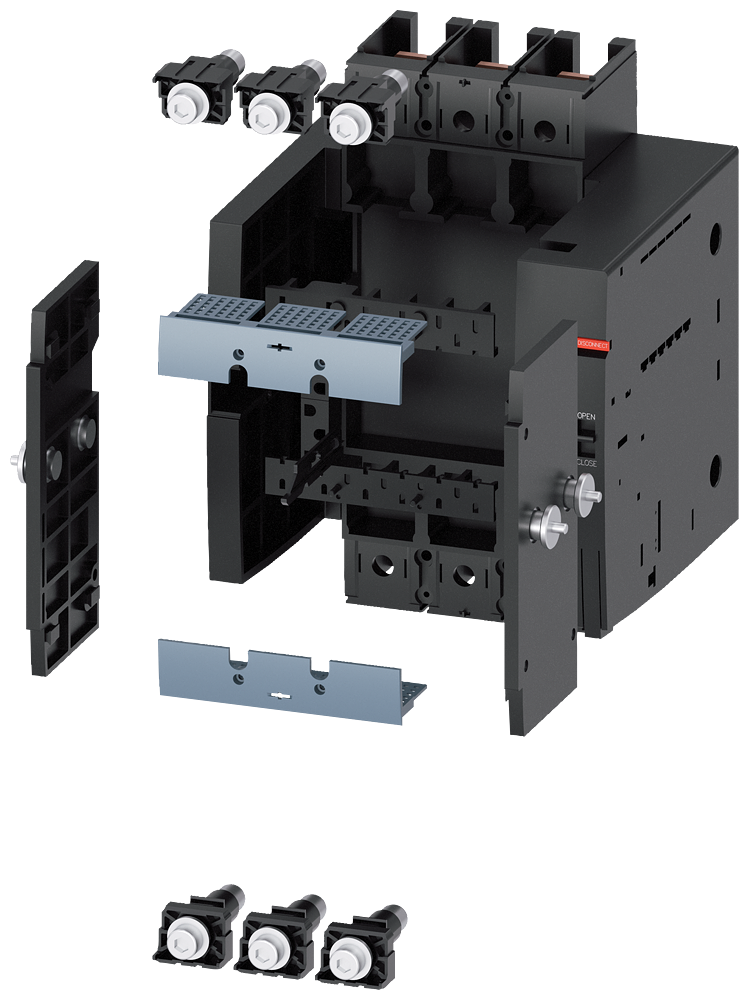 Siemens SENTRON 3VA9213-0KD00 — Draw-out base, 3-Pole, 3VA12