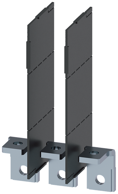 Siemens SENTRON 3VA9213-0QG00 — Copper connecting bar, angled, prepared for cable lug, 3VA12
