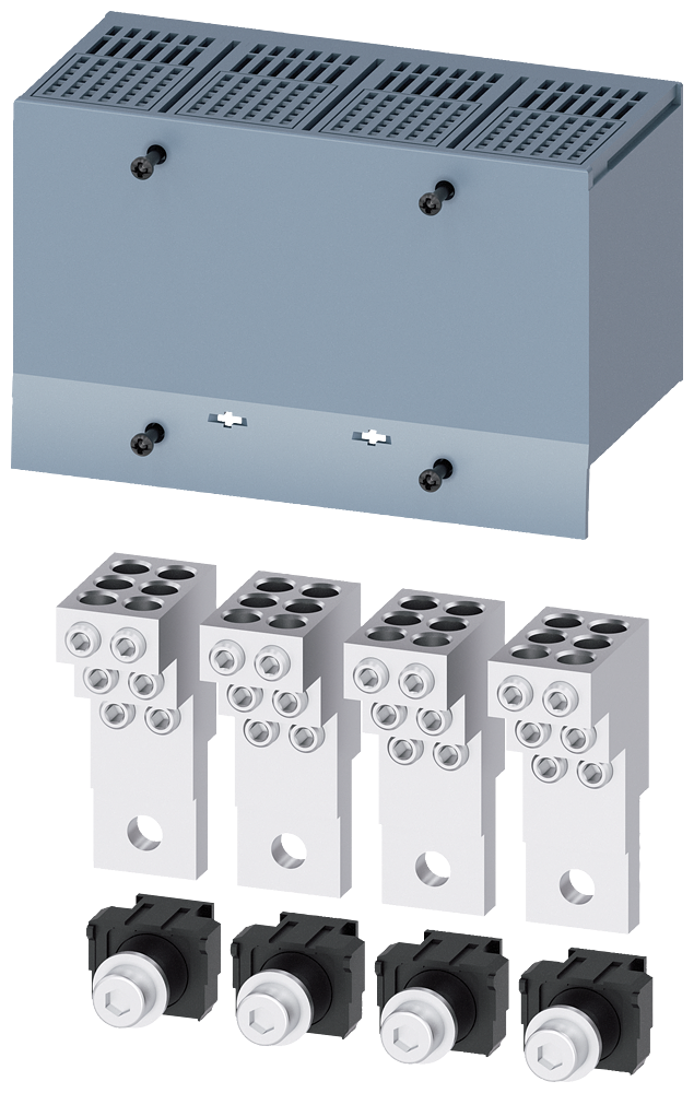 Siemens SENTRON 3VA9214-0JF60 — Cu/Al box terminal set (6-Conductor), 6×1.5–35 mm², 3VA12