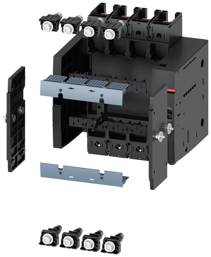 Siemens SENTRON 3VA9214-0KD00 — Draw-out base, 4-Pole, 3VA12