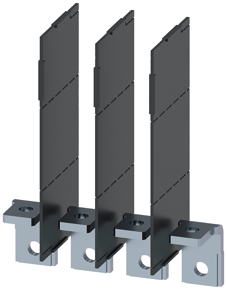 Siemens SENTRON 3VA9214-0QG00 — Copper connecting bar, angled, prepared for cable lug, 3VA12