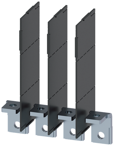 Siemens SENTRON 3VA9214-0QG00 — Copper connecting bar, angled, prepared for cable lug, 3VA12