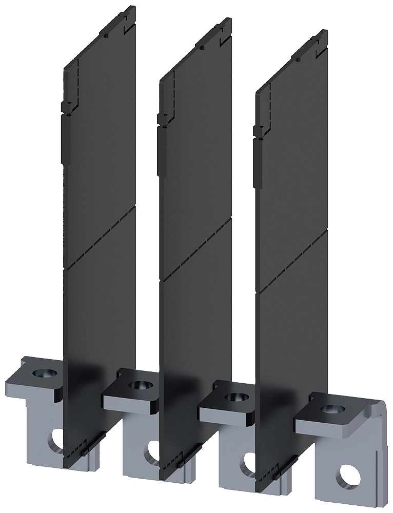 Siemens SENTRON 3VA9224-0QG00 — Copper connecting bar, angled, prepared for cable lug, 3VA20 / 3VA21 / 3VA22