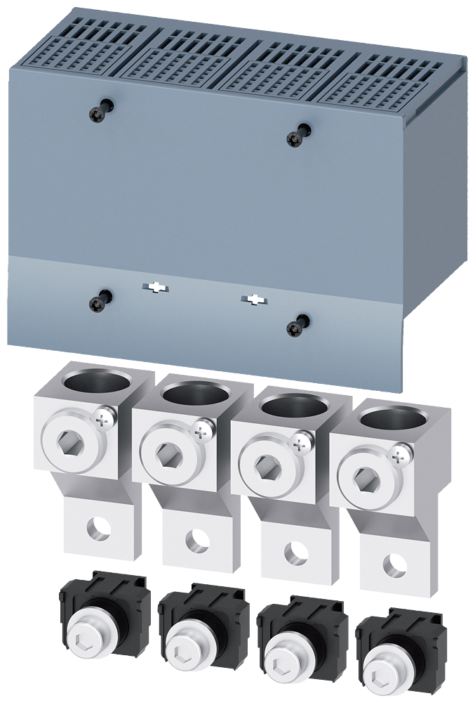 Siemens SENTRON 3VA9254-0JC13 — Cu/Al box terminal, 4-Pole, 50–240 mm², 3VA12