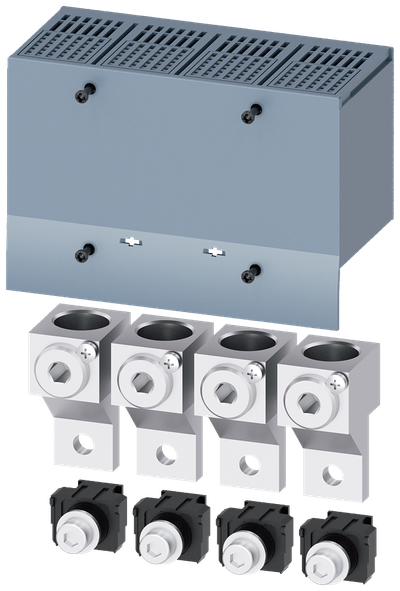 Siemens SENTRON 3VA9254-0JC13 — Cu/Al box terminal, 4-Pole, 50–240 mm², 3VA12