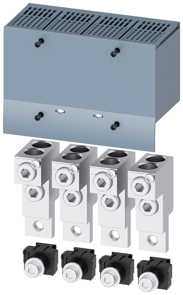 Siemens SENTRON 3VA9254-0JC22 — Cu/Al box terminal, 4-Pole, 2×25–150 mm², 3VA12