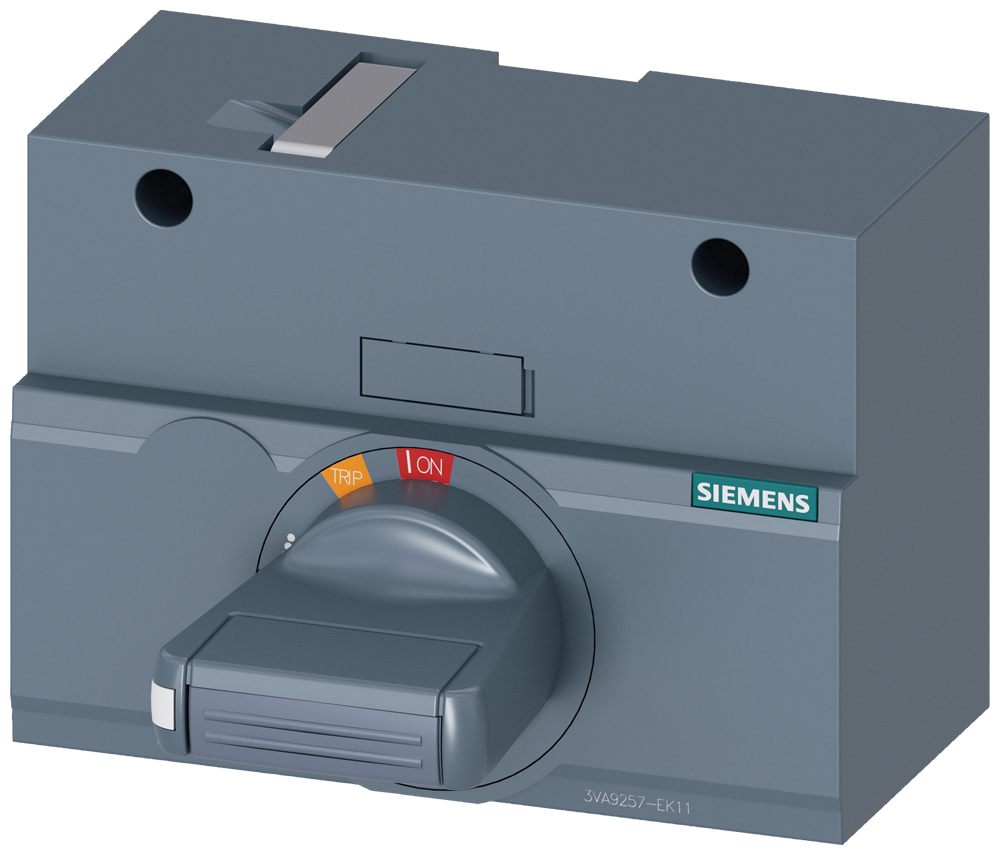 Siemens SENTRON 3VA9257-0EK11 — Front-mounted rotary operating mechanism, 3VA12
