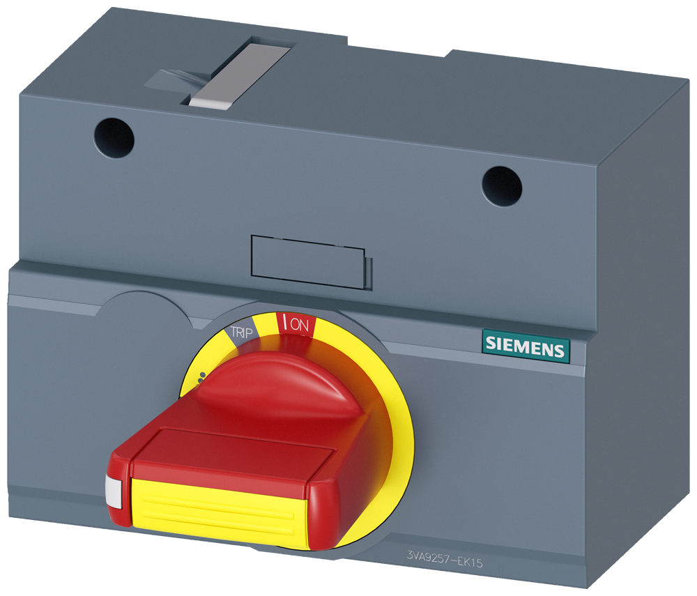 Siemens SENTRON 3VA9257-0EK15 — Front-mounted rotary operating mechanism, 3VA12