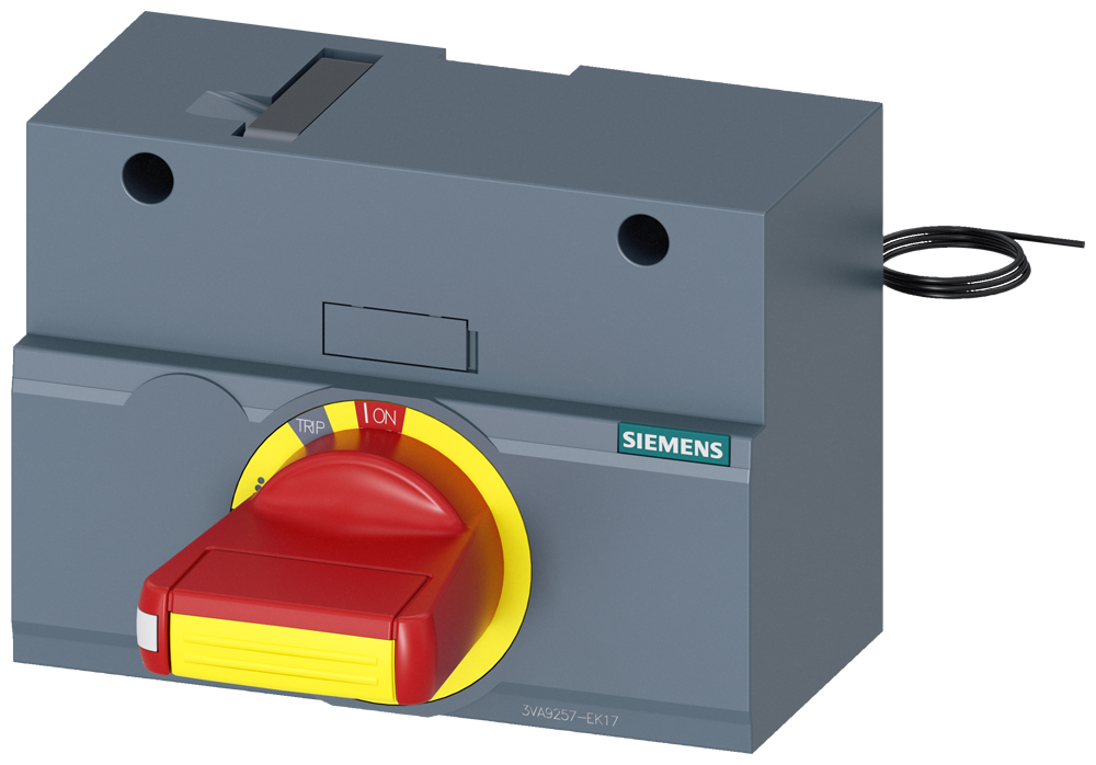Siemens SENTRON 3VA9257-0EK17 — Front-mounted rotary operating mechanism, 3VA12