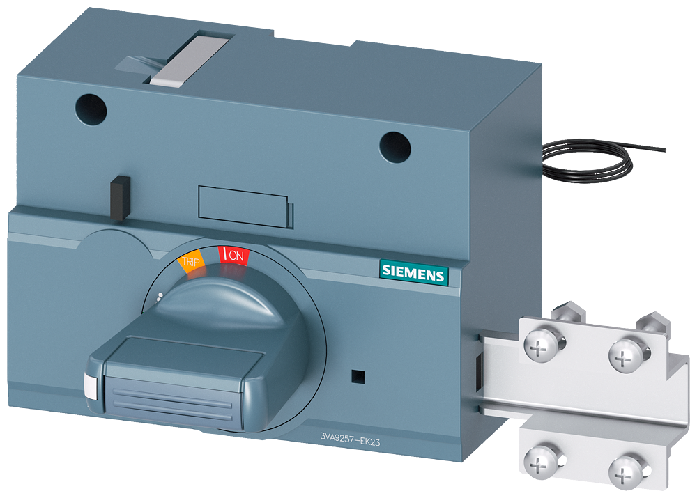 Siemens SENTRON 3VA9257-0EK23 — Front-mounted rotary operating mechanism (door-interlock), 3VA12