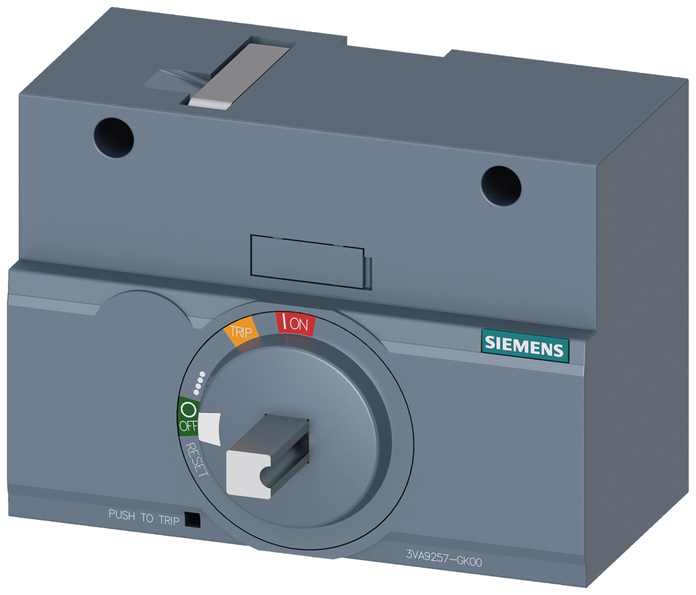 Siemens SENTRON 3VA9257-0GK00 — Front-mounted rotary operating mechanism, 3VA12
