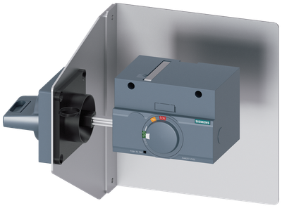 Siemens SENTRON 3VA9257-0PK53 — Side-wall rotary operating mechanism with coupling plate, 3VA12