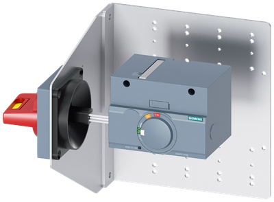 Siemens SENTRON 3VA9257-0PK55 — Side-wall rotary operating mechanism with coupling plate, 3VA12