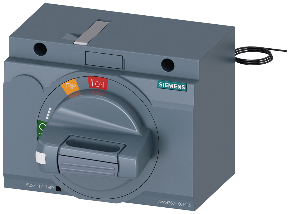 Siemens SENTRON 3VA9267-0EK13 — Front-mounted rotary operating mechanism, 3VA20 / 3VA21 / 3VA22