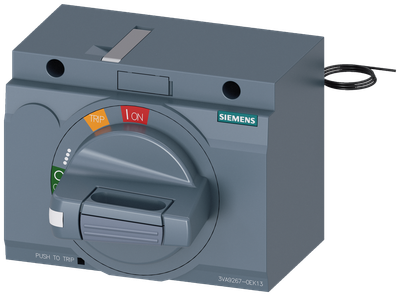 Siemens SENTRON 3VA9267-0EK13 — Front-mounted rotary operating mechanism, 3VA20 / 3VA21 / 3VA22