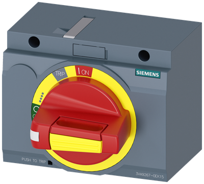 Siemens SENTRON 3VA9267-0EK15 — Front-mounted rotary operating mechanism, 3VA20 / 3VA21 / 3VA22