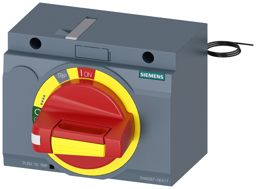 Siemens SENTRON 3VA9267-0EK17 — Front-mounted rotary operating mechanism, 3VA20 / 3VA21 / 3VA22