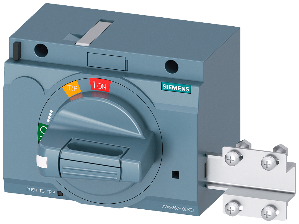 Siemens SENTRON 3VA9267-0EK21 — Front-mounted rotary operating mechanism (door-interlock), 3VA20 / 3VA21 / 3VA22