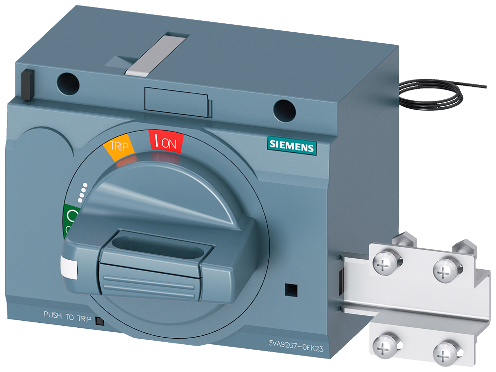 Siemens SENTRON 3VA9267-0EK23 — Front-mounted rotary operating mechanism (door-interlock), 3VA20 / 3VA21 / 3VA22