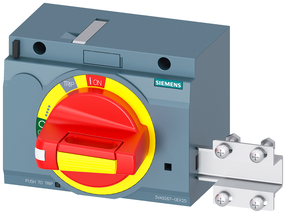 Siemens SENTRON 3VA9267-0EK25 — Front-mounted rotary operating mechanism (door-interlock), 3VA20 / 3VA21 / 3VA22
