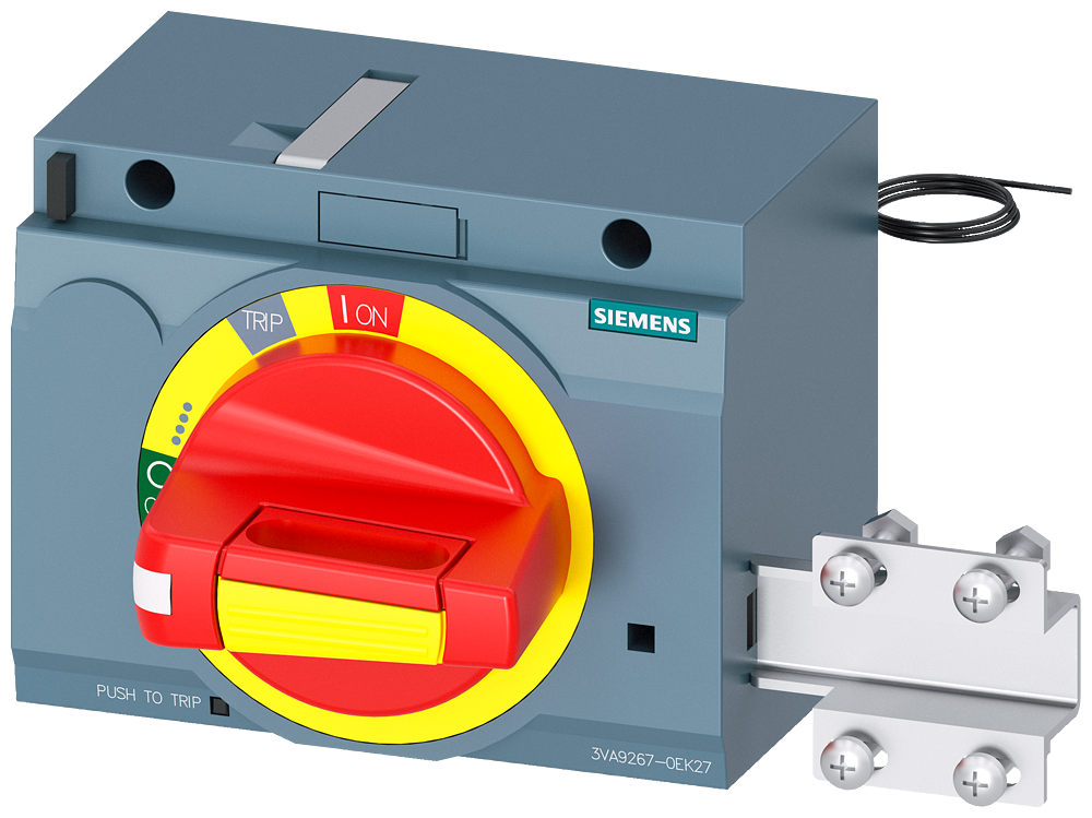 Siemens SENTRON 3VA9267-0EK27 — Front-mounted rotary operating mechanism (door-interlock), 3VA20 / 3VA21 / 3VA22
