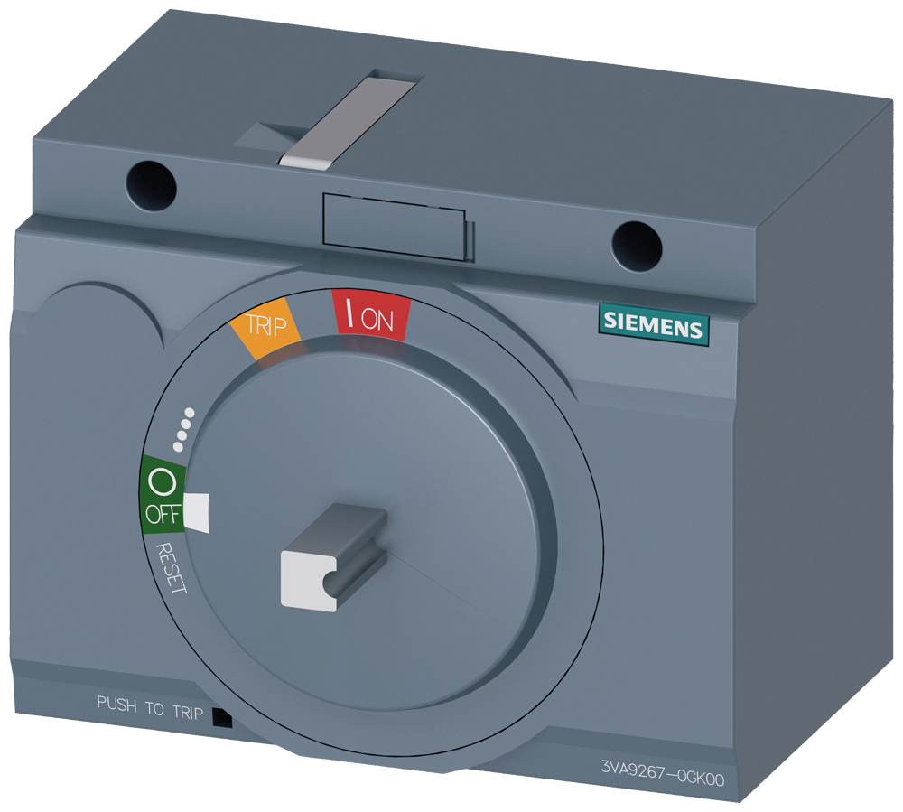 Siemens SENTRON 3VA9267-0GK00 — Front-mounted rotary operating mechanism, 3VA20 / 3VA21 / 3VA22