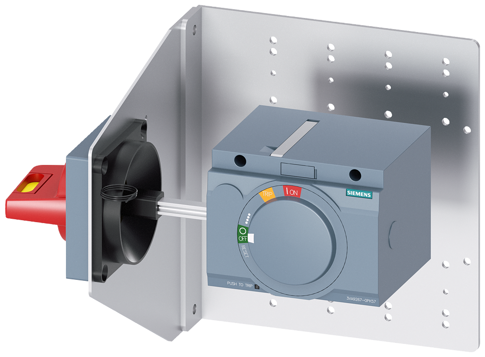 Siemens SENTRON 3VA9267-0PK57 — Side-wall rotary operating mechanism with coupling plate, 3VA20 / 3VA21 / 3VA22