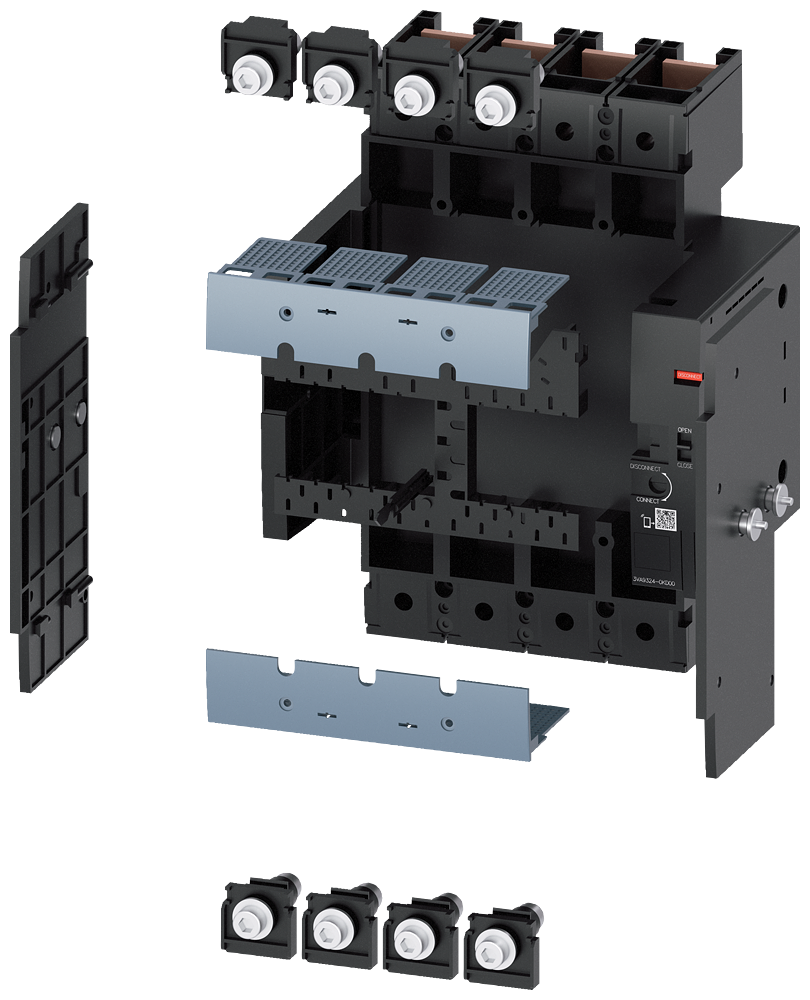 Siemens SENTRON 3VA9324-0KD00 — Draw-out base, 4-Pole, 3VA23 / 3VA24